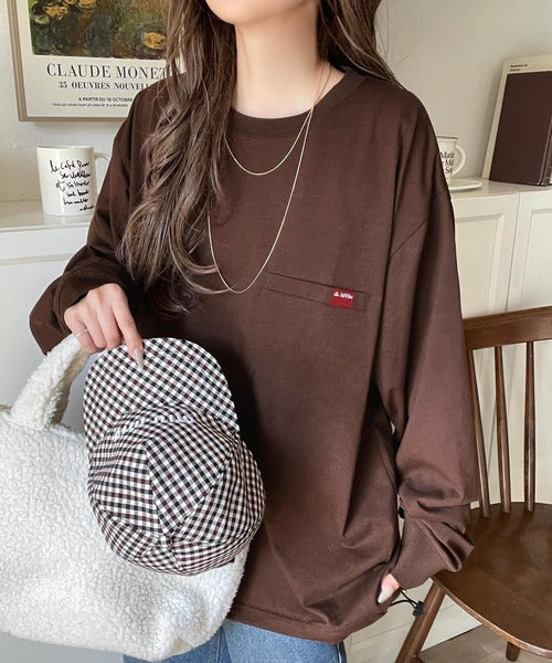 《JaVa ジャバコラボ》シンプルなのに格上げ。綿100％シルケット素材裾ドロストオーバーサイズTシャツ jv1050157