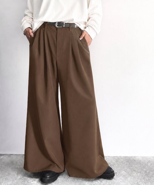 「美しさはタックから。」3タックY2Kスーパーワードスラックス／Three-Tuck Y2K Super Wide Trousers co1150005