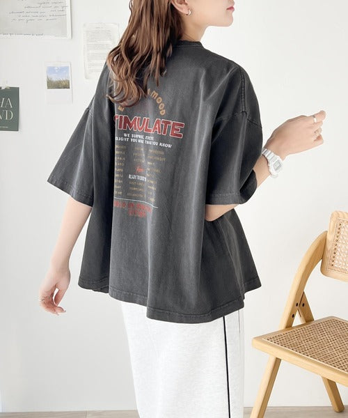 《Javaジャバコラボ》ゆるっとカジュアルに着こなす。綿100%ピグメント加工グラフィックプリントTシャツ＆ロンT(半袖)(長袖) jv1050148