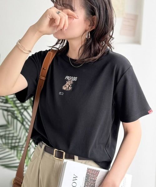 可愛いだけとは言わせない！刺繍コンパクトフライスTシャツアニマルシリーズ（半袖） ce1050360