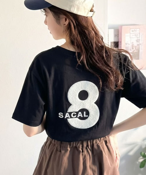 【前後2way】快適素材、立体刺繍がアクセントに♪綿100％デザインナンバリングサガラ刺繍T ce1350008