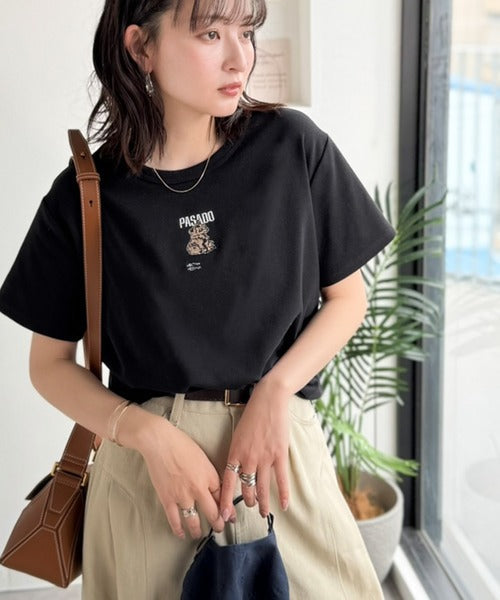 可愛いだけとは言わせない！刺繍コンパクトフライスTシャツアニマルシリーズ（半袖） ce1050360