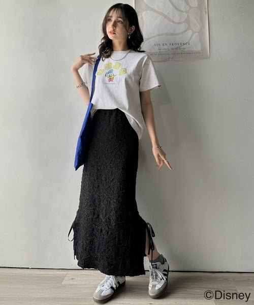 韓国風が今っぽい。ディズニーキャラクターデザイン半袖Tシャツ ce1330036