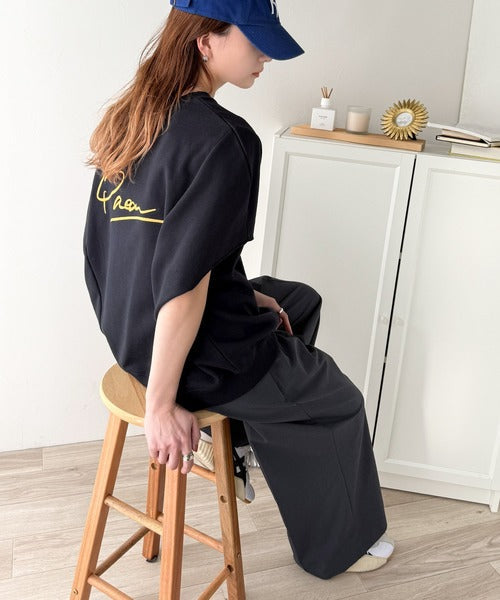 センスが光る。バック刺繍裏毛プルオーバー ce1020204