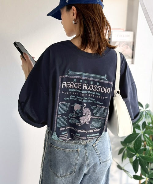 《JaVaジャバコラボ》着るだけで主役級。前後2way刺繍グラフィックオーバーサイズTシャツ jv1260547
