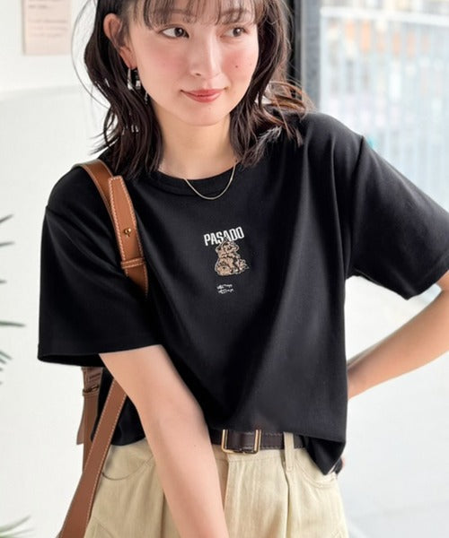 可愛いだけとは言わせない！刺繍コンパクトフライスTシャツアニマルシリーズ（半袖） ce1050360