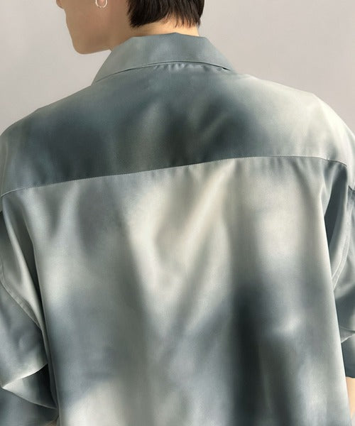 Oversized Drape Half Sleeve Shirt/総柄プリントオーバーサイズドレープ半袖シャツ co1150014