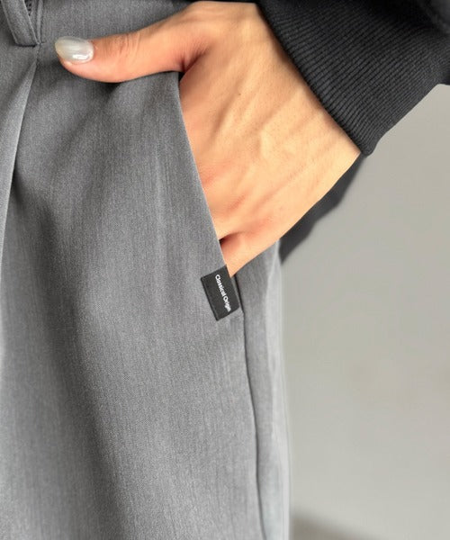 【Classical Origin】「進化系ベーシック。」セミカーブライン ワンタックスラックス／Curved Line One-Tuck Slacks co0780001