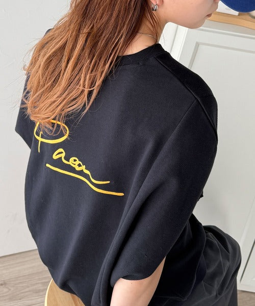センスが光る。バック刺繍裏毛プルオーバー ce1020204