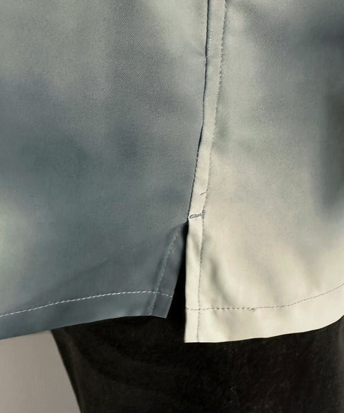 Oversized Drape Half Sleeve Shirt/総柄プリントオーバーサイズドレープ半袖シャツ co1150014