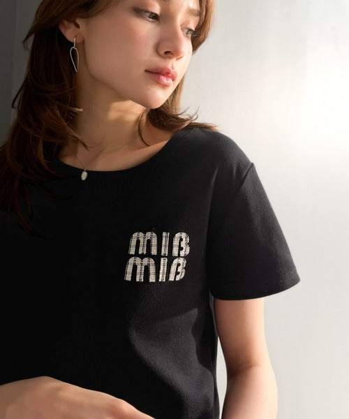 【mily bilet】スタイルよく、着心地いい。絶対使えるシンプルT♪ワッペンコンパクトTシャツ（半袖） mi1329084