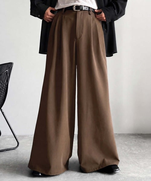 「美しさはタックから。」3タックY2Kスーパーワードスラックス／Three-Tuck Y2K Super Wide Trousers co1150005