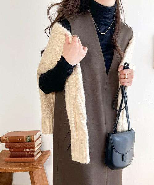 上品リラクシーstyle。ポケット付Vネックワンピース ce1260076
