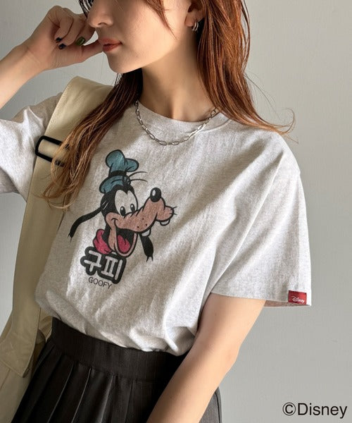 韓国風が今っぽい。ディズニーキャラクターデザイン半袖Tシャツ ce1330036