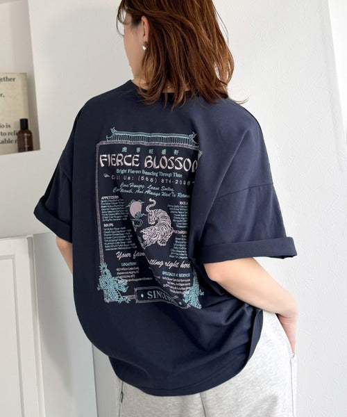 《JaVaジャバコラボ》着るだけで主役級。前後2way刺繍グラフィックオーバーサイズTシャツ jv1260547