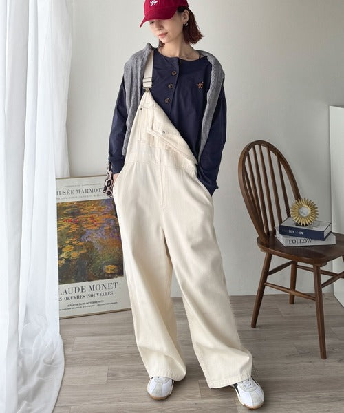 着回し力抜群♪リラックスシルエットで程よい抜け感◎胸刺繍ヘンリーネックトップス ce1020324