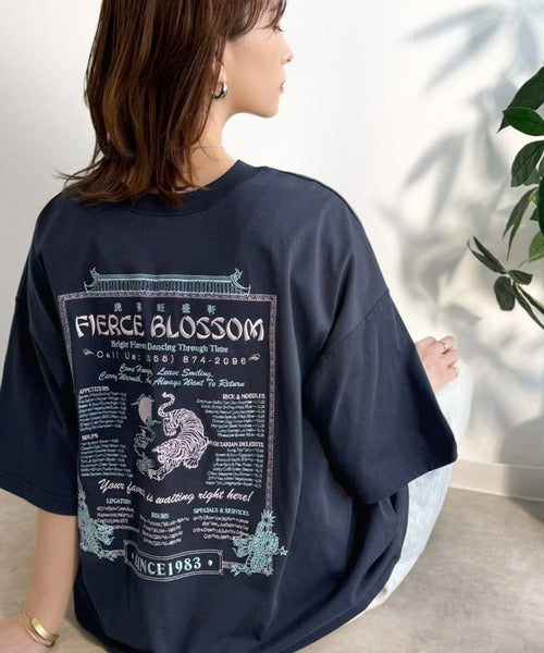 《JaVaジャバコラボ》着るだけで主役級。前後2way刺繍グラフィックオーバーサイズTシャツ jv1260547
