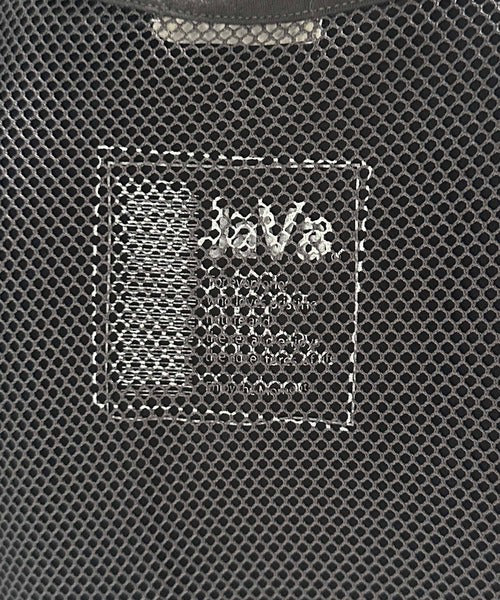 《JaVa ジャバコラボ》大人上級スタイル。メッシュレイヤードバックプリントシャーリングトップス (インナータンクトップセット) jv1260403