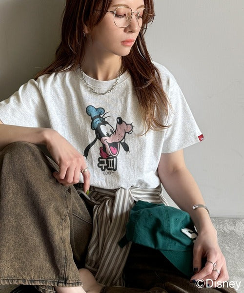 韓国風が今っぽい。ディズニーキャラクターデザイン半袖Tシャツ ce1330036