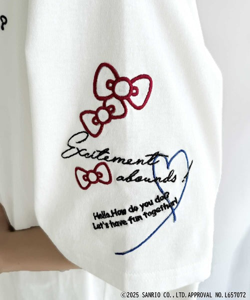 【Sanrio characters/サンリオキャラクターズ】大人可愛い！かくれんぼシリーズランダム刺繍ビッグTシャツ（半袖） ce1350003