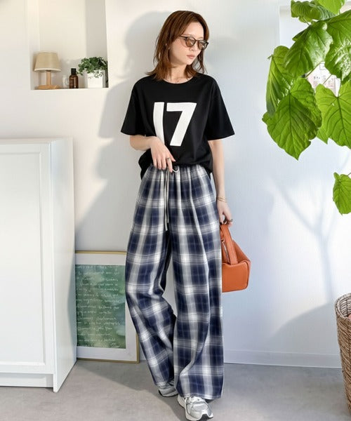 【前後2way】快適素材、立体刺繍がアクセントに♪綿100％デザインナンバリングサガラ刺繍T ce1350008