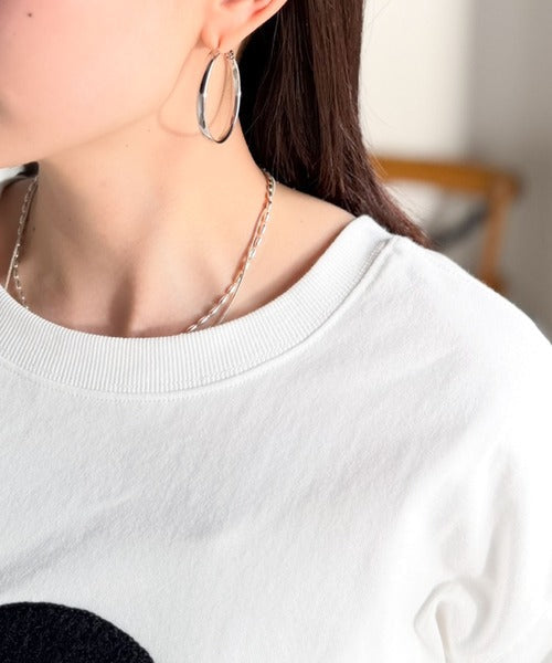 【前後2way】快適素材、立体刺繍がアクセントに♪綿100％デザインナンバリングサガラ刺繍T ce1350008