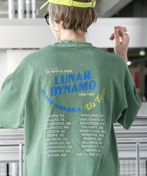 《JaVa ジャバコラボ》キャッチーな大人Tee。綿100%ピグメントロゴビッグTシャツ jv1029024