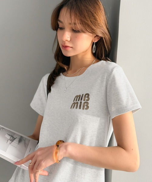 【mily bilet】スタイルよく、着心地いい。絶対使えるシンプルT♪ワッペンコンパクトTシャツ（半袖） mi1329084