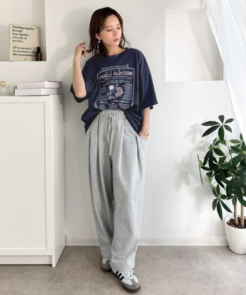 《JaVaジャバコラボ》着るだけで主役級。前後2way刺繍グラフィックオーバーサイズTシャツ jv1260547
