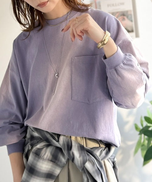 《JaVaジャバコラボ》垢抜け！大人のストリートstyleを作る。綿100％スプレーダイオーバーサイズTシャツ（長袖） jm1020358