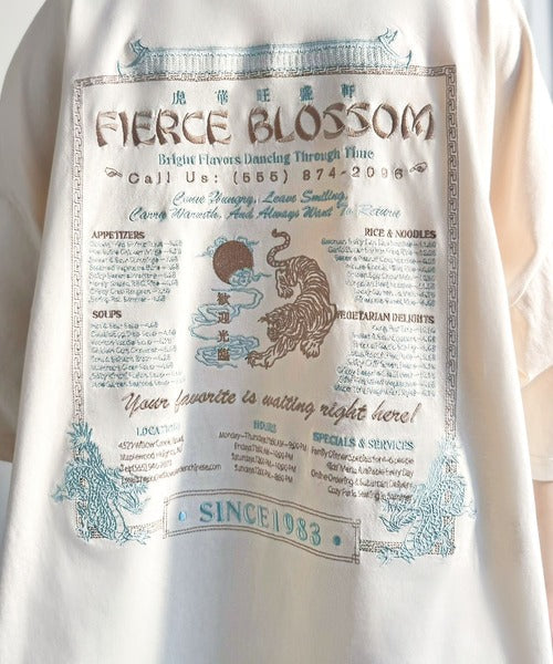《JaVaジャバコラボ》着るだけで主役級。前後2way刺繍グラフィックオーバーサイズTシャツ jv1260547