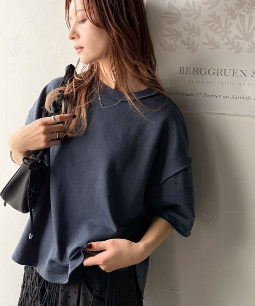 《JaVaジャバコラボ》大胆ロゴで魅せる。前後2way裏毛胸元PAEANロゴ半袖Tシャツ jv1260422