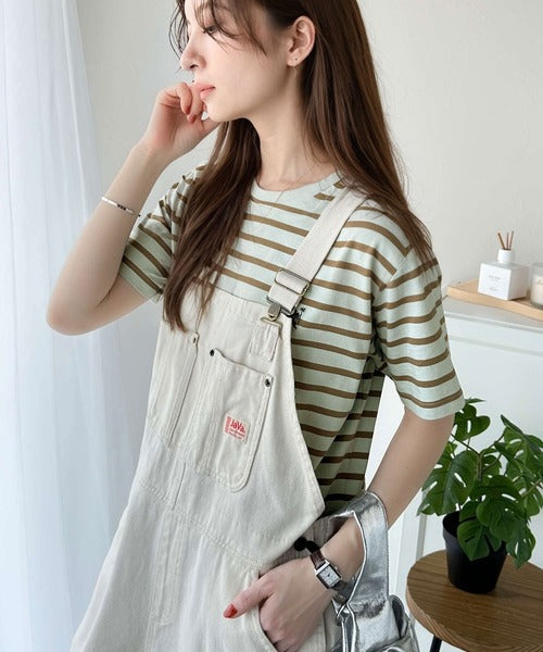 《Javaジャバコラボ》【sustaina+】大人の上級シンプル。滑らか綿100％ワンポイント刺繍Tシャツ jv1260113