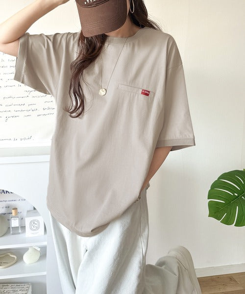 《JaVa ジャバコラボ》シンプルなのに格上げ。綿100％シルケット素材裾ドロストオーバーサイズTシャツ jv1050157
