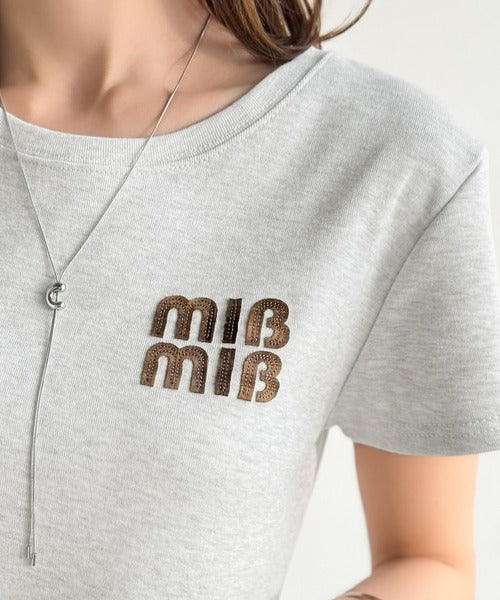 【mily bilet】スタイルよく、着心地いい。絶対使えるシンプルT♪ワッペンコンパクトTシャツ（半袖） mi1329084