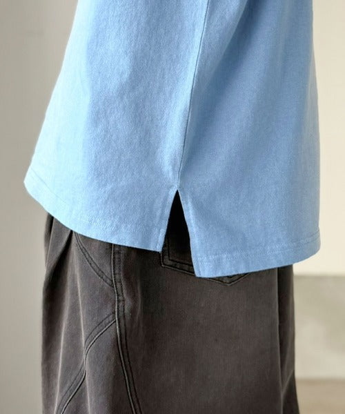 《JaVaジャバコラボ》垢抜け！大人のストリートstyleを作る。綿100％スプレーダイオーバーサイズTシャツ（長袖） jm1020358