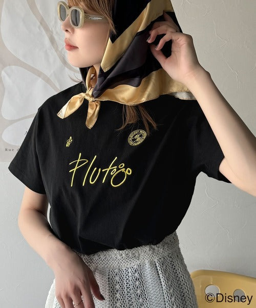 大人女子必見！　綿100％「ディズニー」サイン風刺繍Tシャツ（半袖） ce1330037