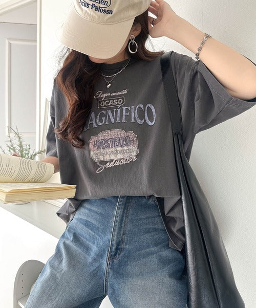 《Javaジャバコラボ》ゆるっとカジュアルに着こなす。綿100%ピグメント加工グラフィックプリントTシャツ＆ロンT(半袖)(長袖) jv1050148