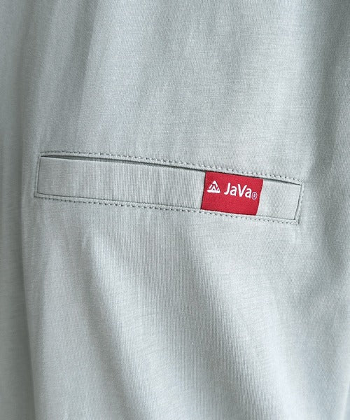 《JaVa ジャバコラボ》シンプルなのに格上げ。綿100％シルケット素材裾ドロストオーバーサイズTシャツ jv1050157