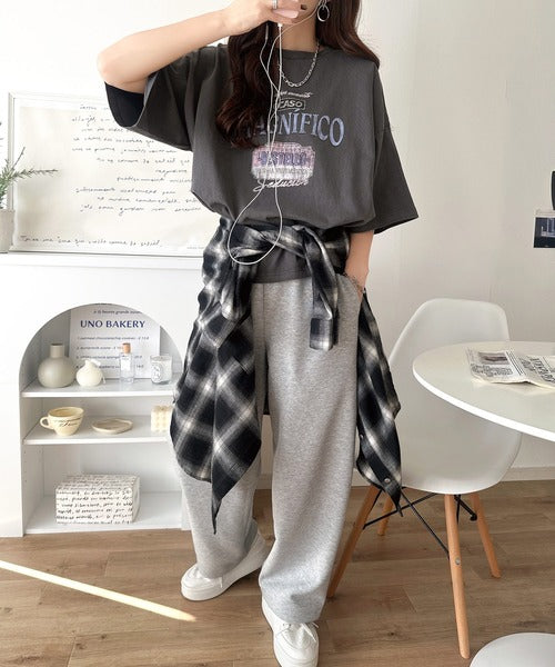 《Javaジャバコラボ》ゆるっとカジュアルに着こなす。綿100%ピグメント加工グラフィックプリントTシャツ＆ロンT(半袖)(長袖) jv1050148