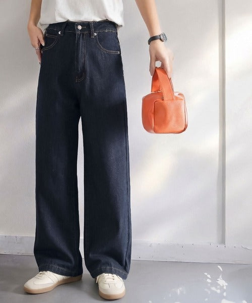 美シルエット。ハイウエストルーズデニムパンツ ce0900001