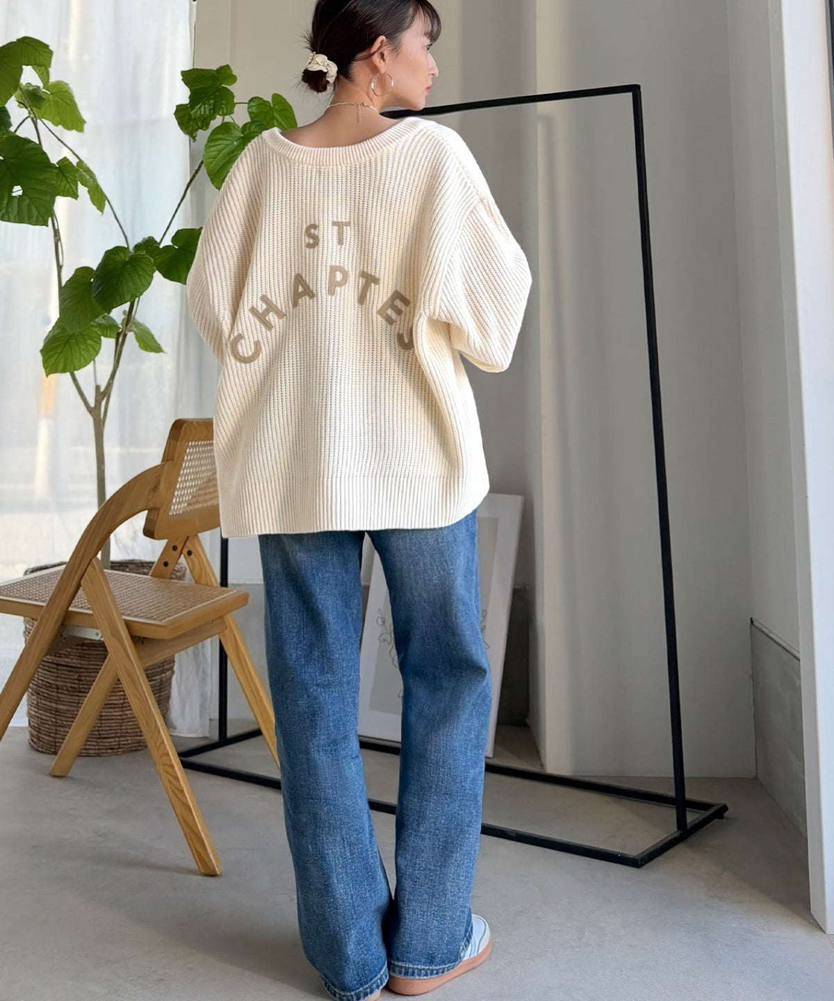 《JaVaジャバコラボ》お洒落偏差値、即上昇！バックカレッジロゴワッペンサマーニットカーディガン（長袖） jv1330078