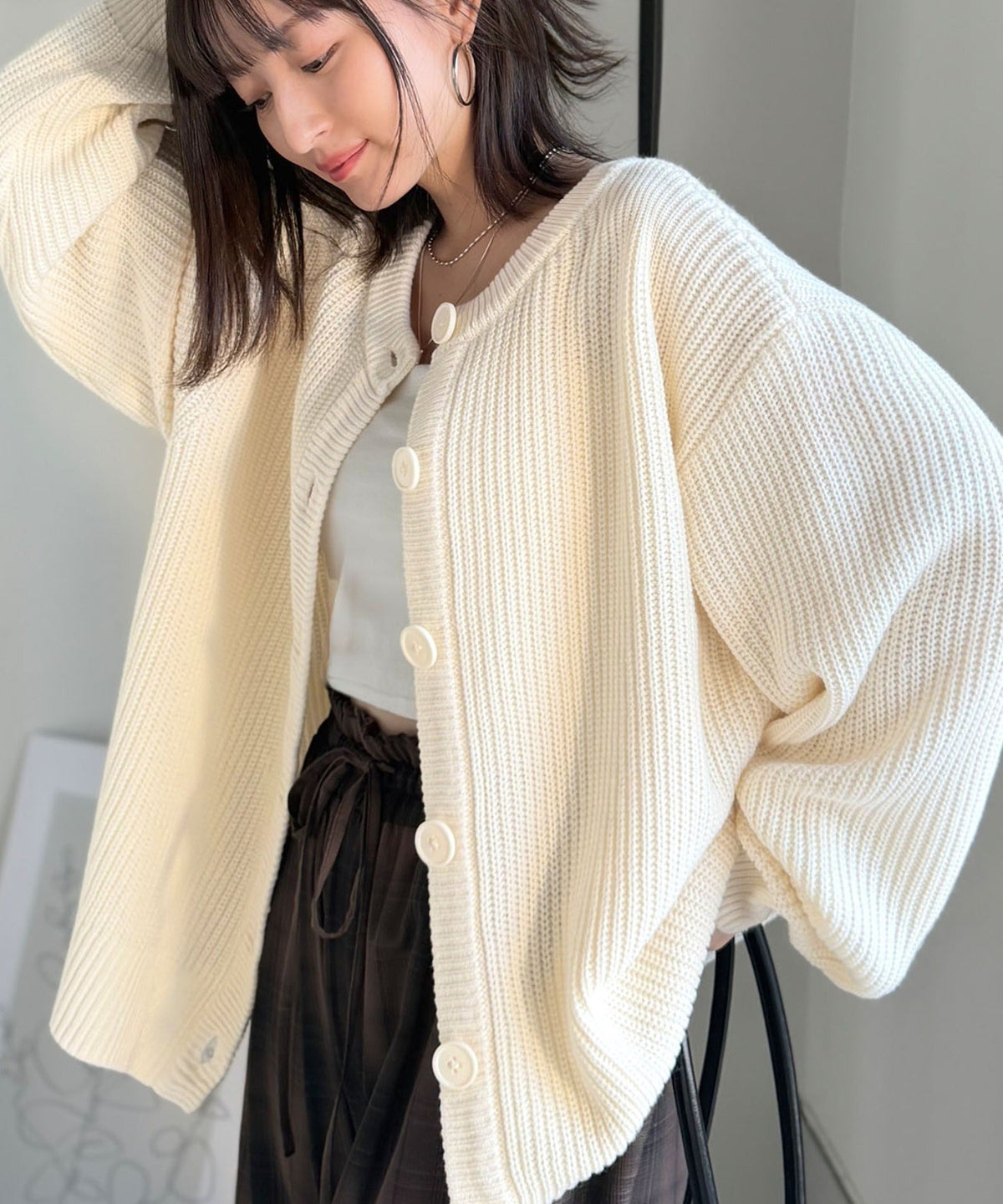 《JaVaジャバコラボ》お洒落偏差値、即上昇！バックカレッジロゴワッペンサマーニットカーディガン（長袖） jv1330078