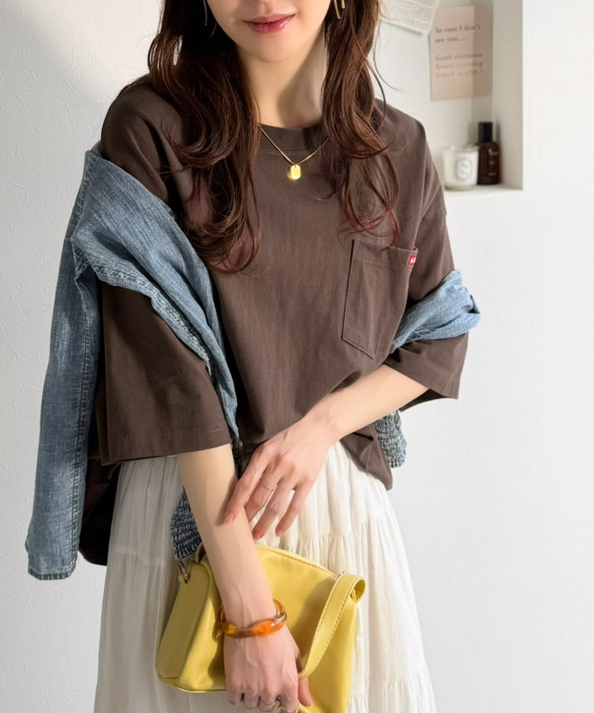 《JaVa ジャバコラボ》大人の魅力を引き立てる、綿100%個性派TEE！韓国刺繍レシピオーバーサイズロゴTシャツ jv1050365