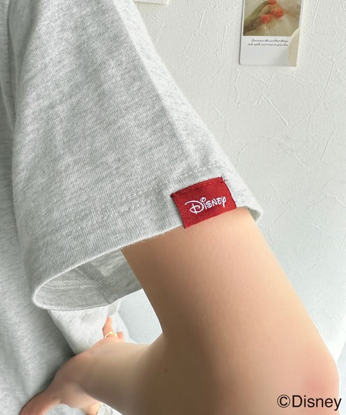 大人女子必見！　綿100％「ディズニー」サイン風刺繍Tシャツ（半袖） ce1330037