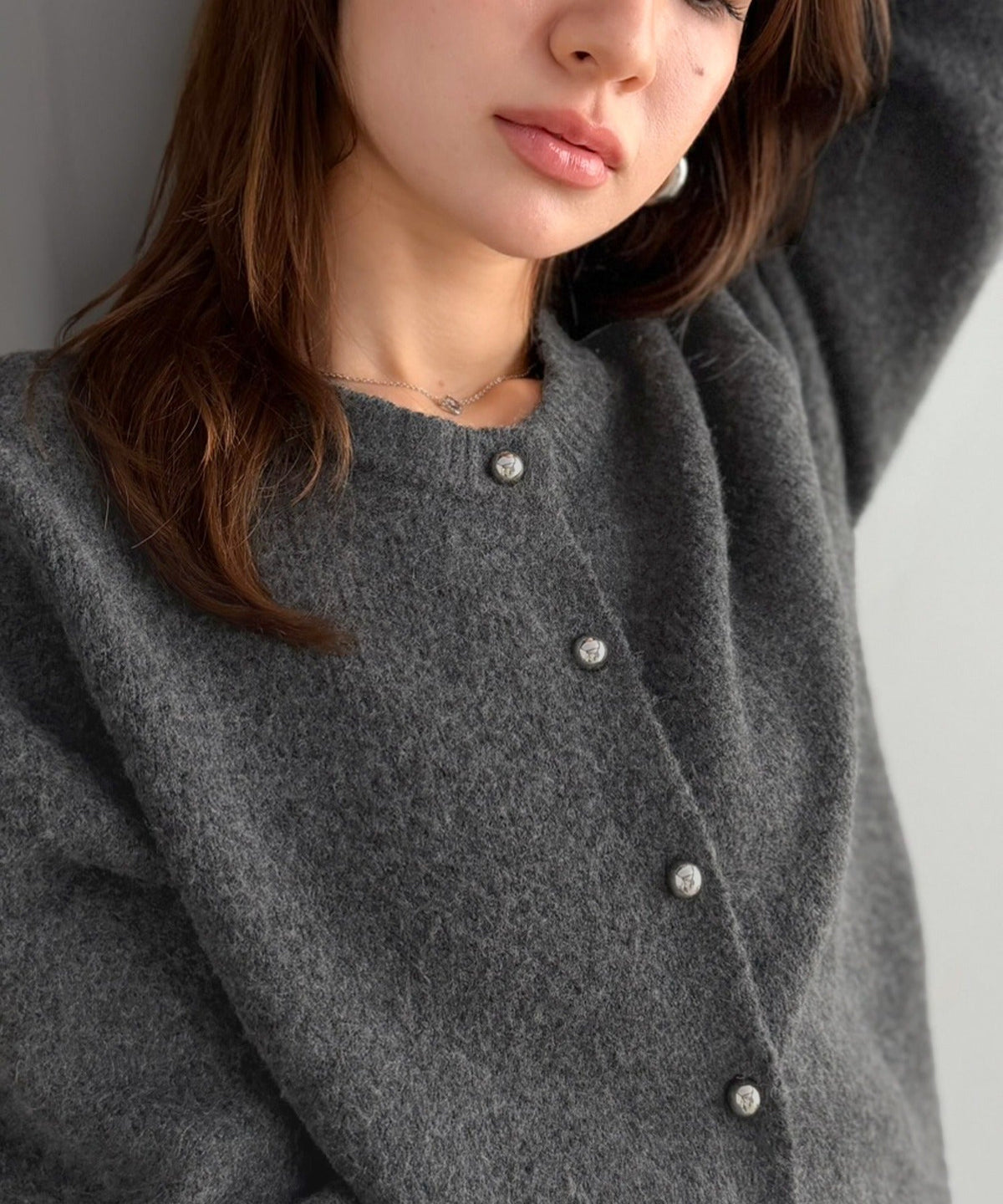 【mily bilet】着るたび、ときめく。ふわもち感も着回し力もひとり占め♪前後2wayもちもちニットカーディガン mi1029196
