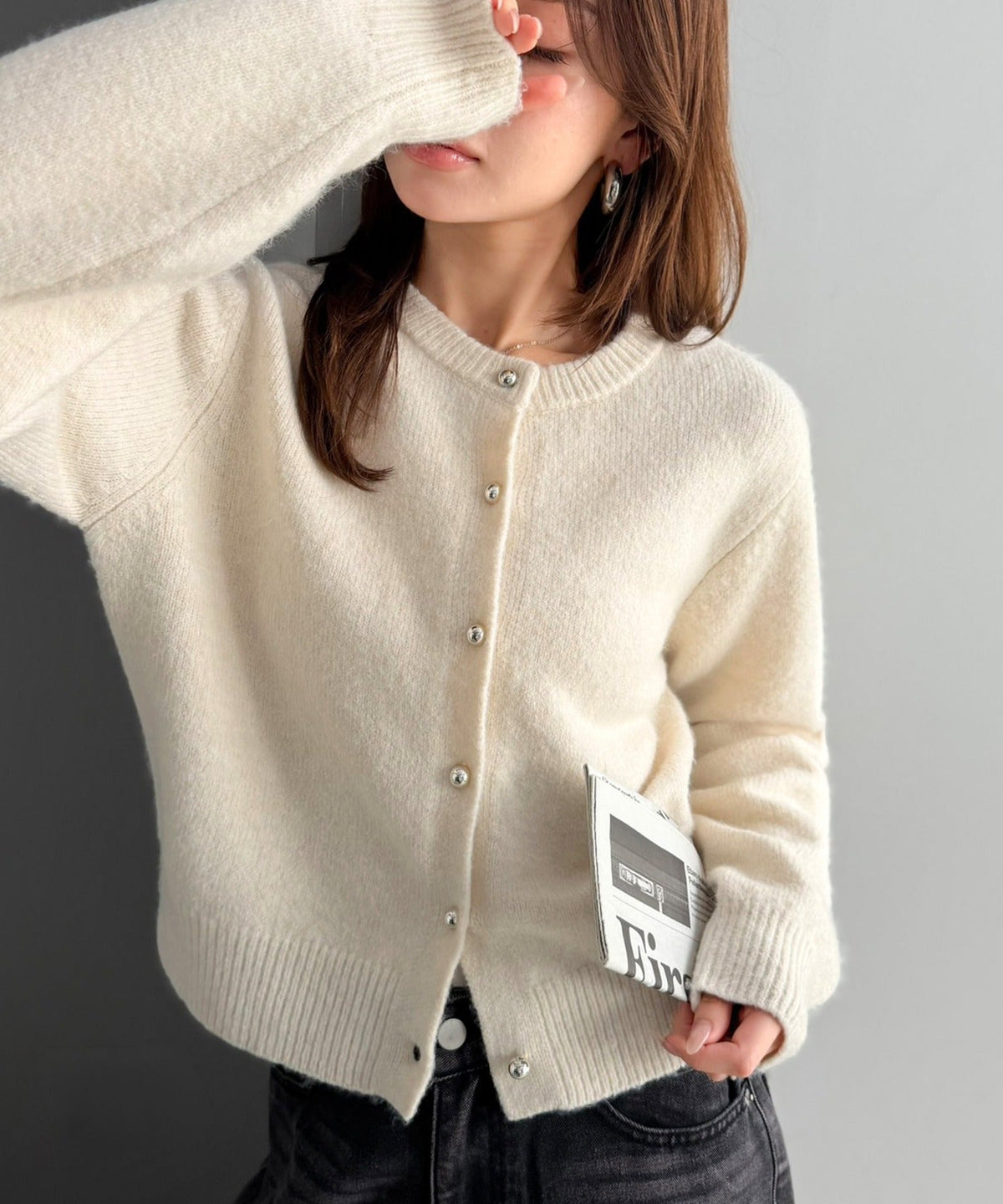 【mily bilet】着るたび、ときめく。ふわもち感も着回し力もひとり占め♪前後2wayもちもちニットカーディガン mi1029196