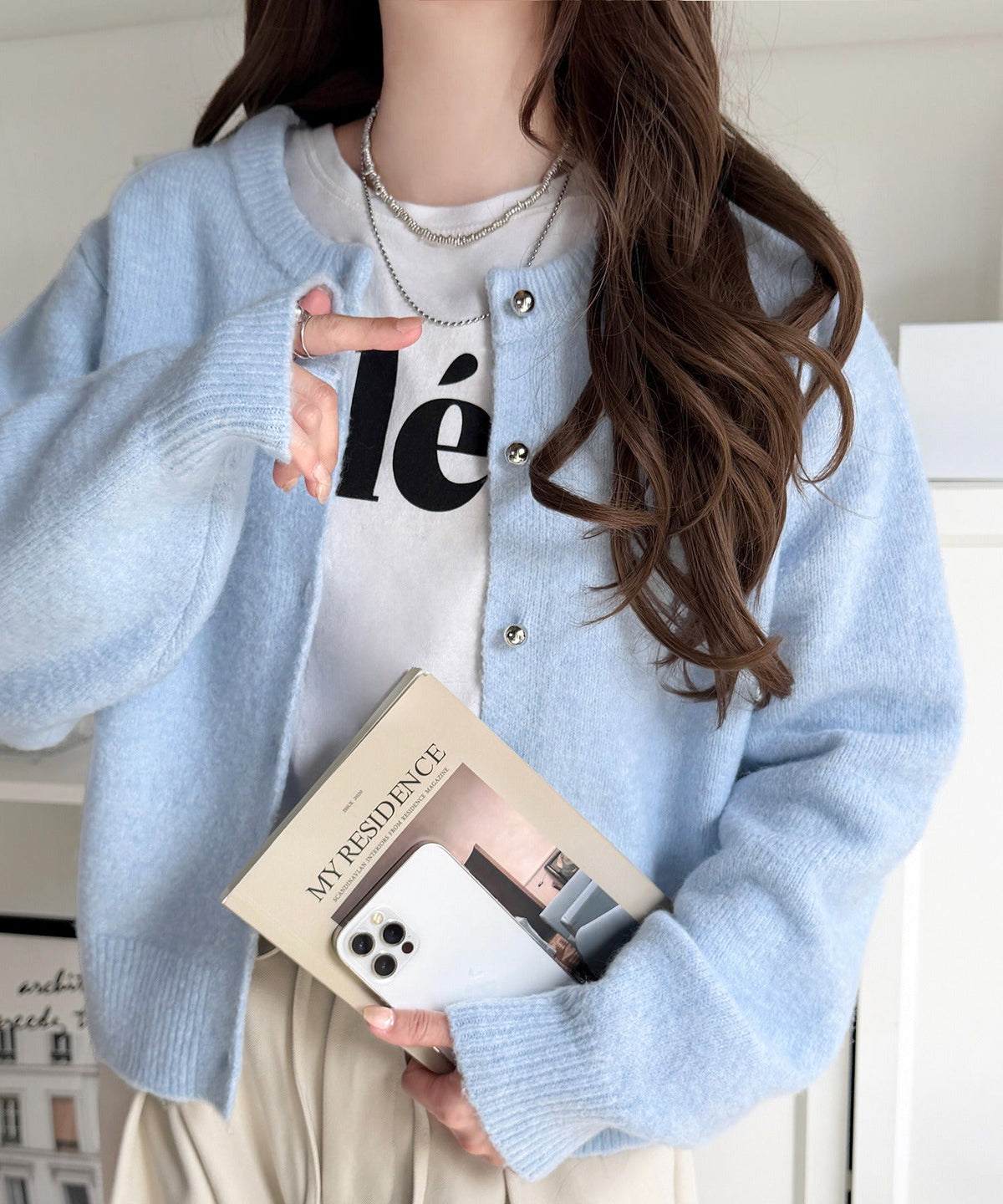 【mily bilet】着るたび、ときめく。ふわもち感も着回し力もひとり占め♪前後2wayもちもちニットカーディガン mi1029196
