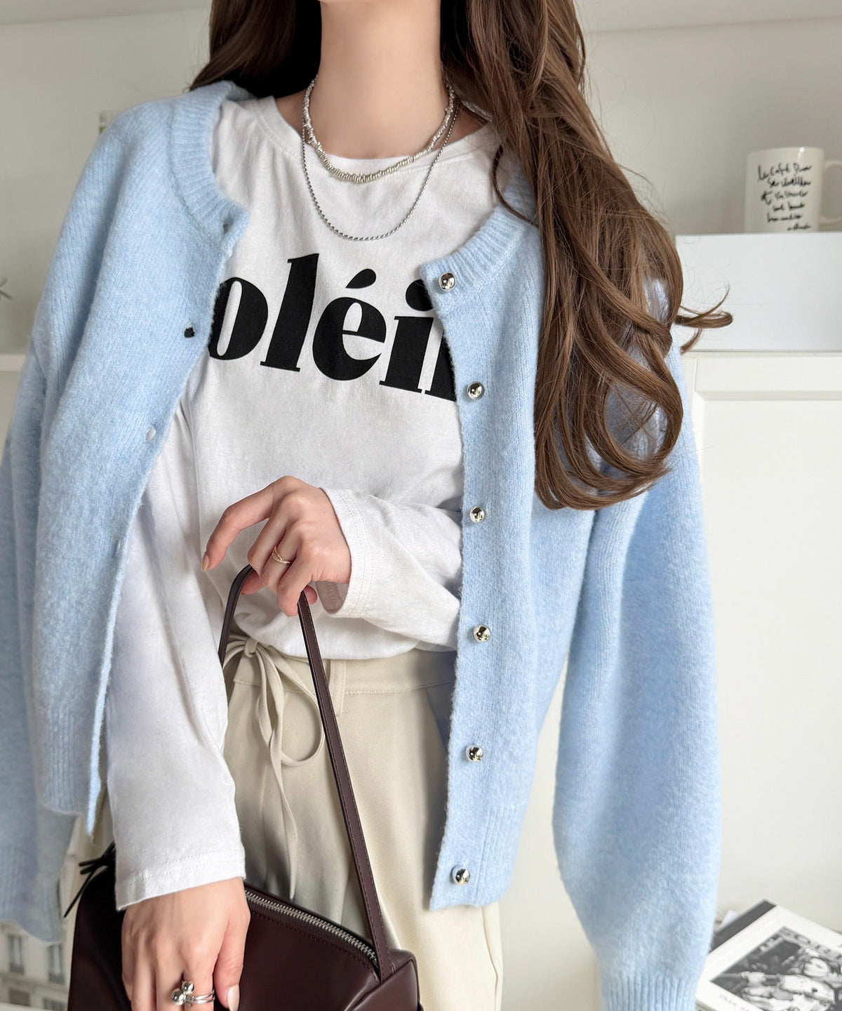【mily bilet】着るたび、ときめく。ふわもち感も着回し力もひとり占め♪前後2wayもちもちニットカーディガン mi1029196