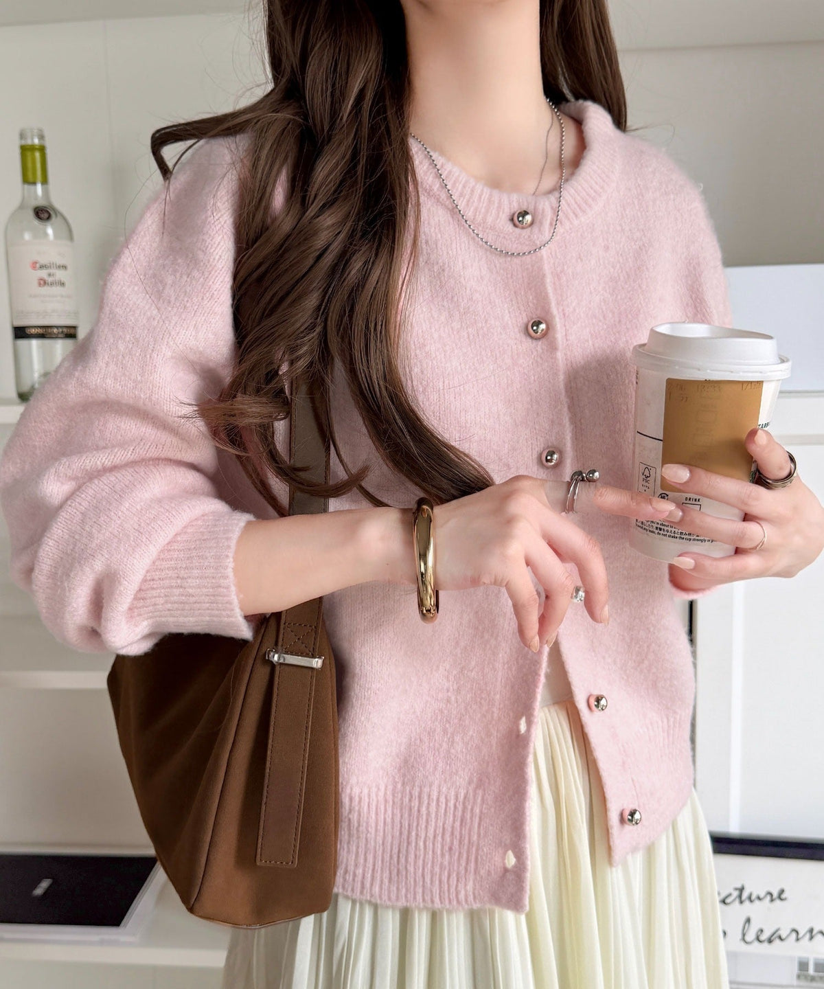 【mily bilet】着るたび、ときめく。ふわもち感も着回し力もひとり占め♪前後2wayもちもちニットカーディガン mi1029196